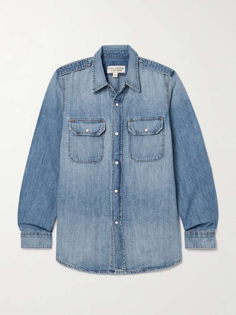 Nili Lotan Nais Denim Shirt