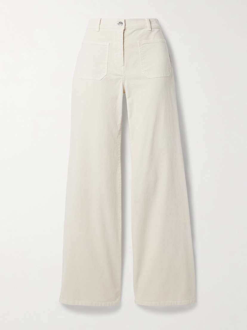 Nili Lotan Florence Cotton-blend Corduroy Flared Pants