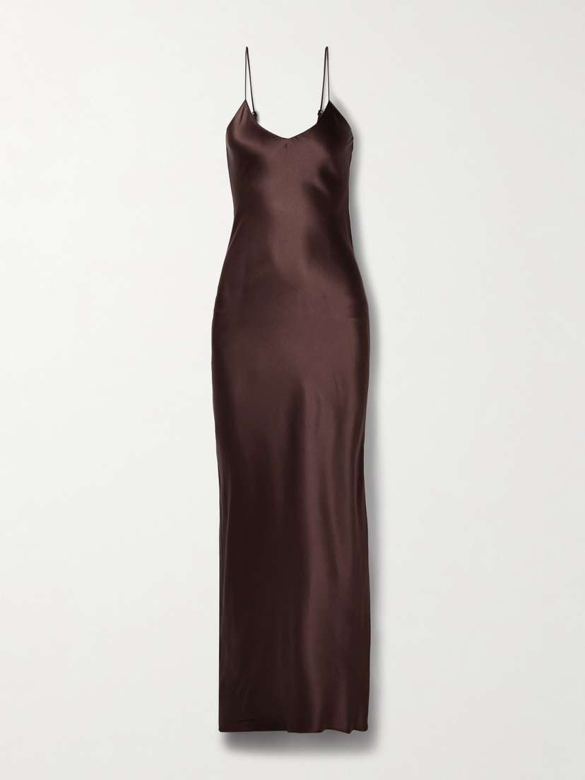 Nili Lotan Cami Silk-satin Gown - x large