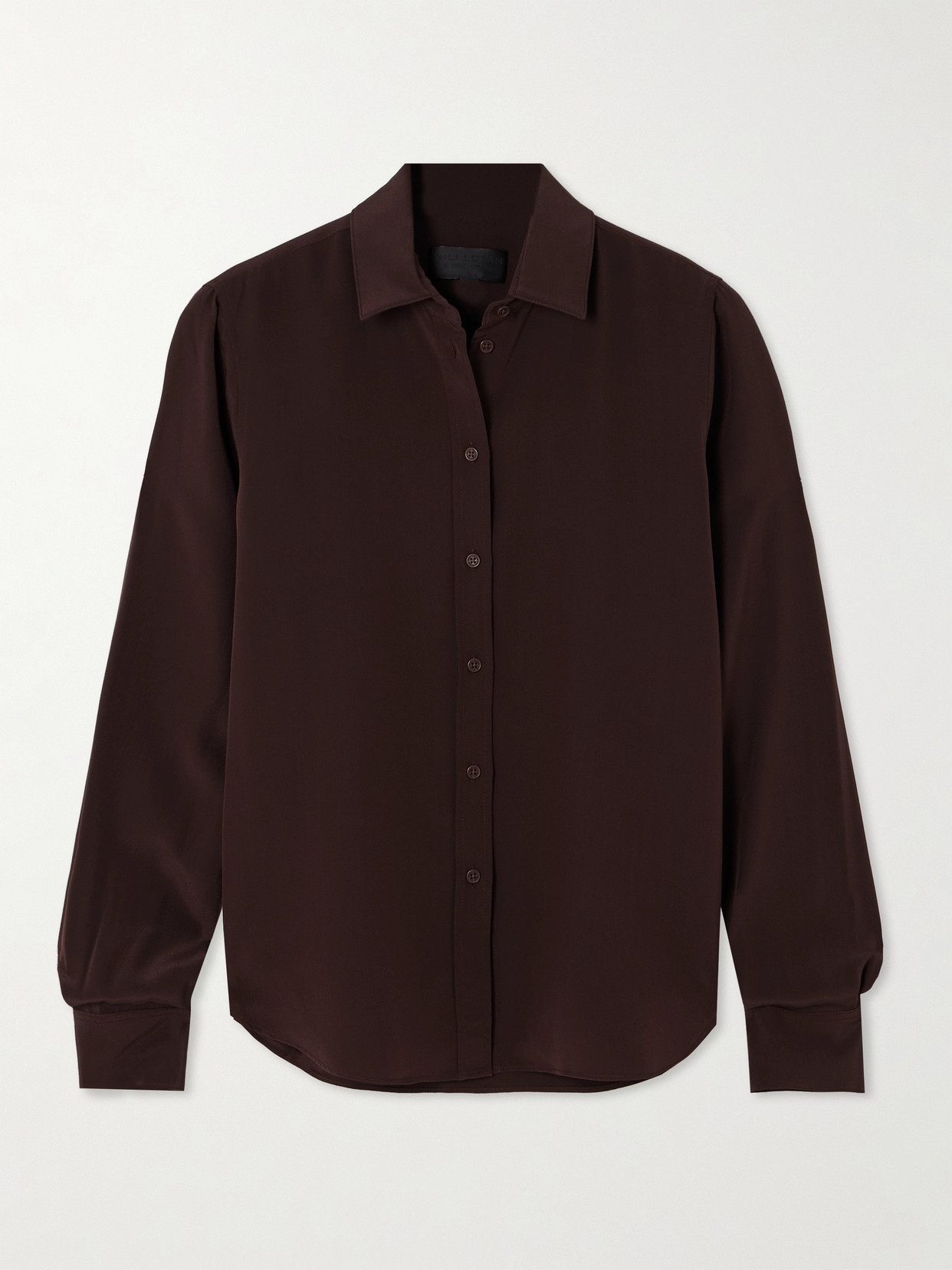 Nili Lotan - Gaia Silk Crepe De Chine Shirt - Burgundy