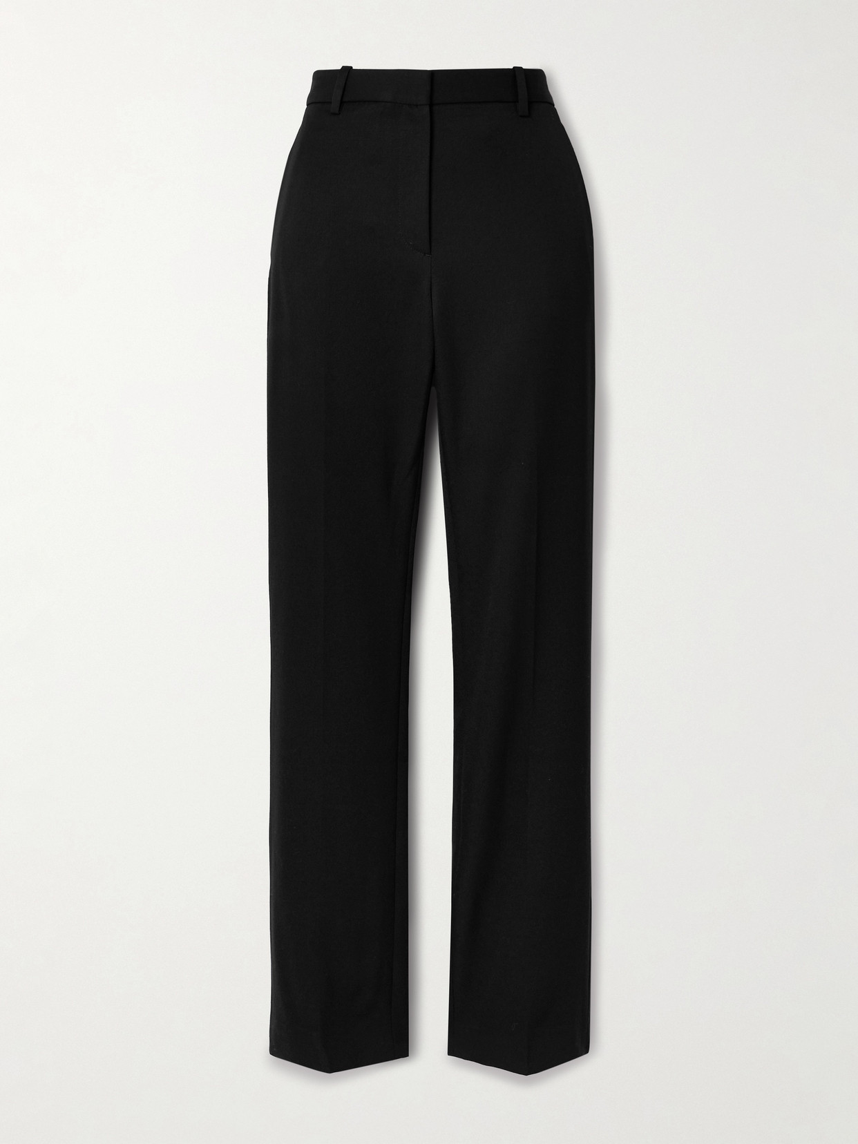 Nili Lotan Anatole Wool Straight-leg Trousers In Black