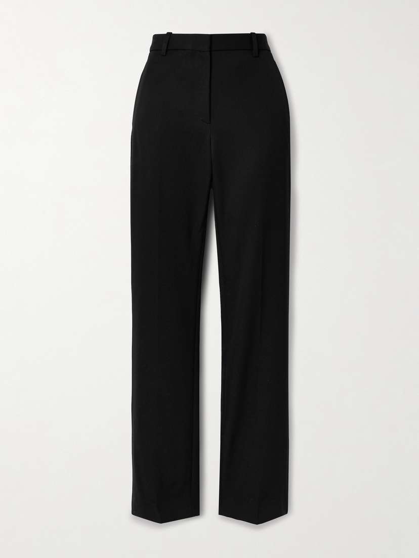 Nili Lotan Anatole Wool Straight-leg Pants