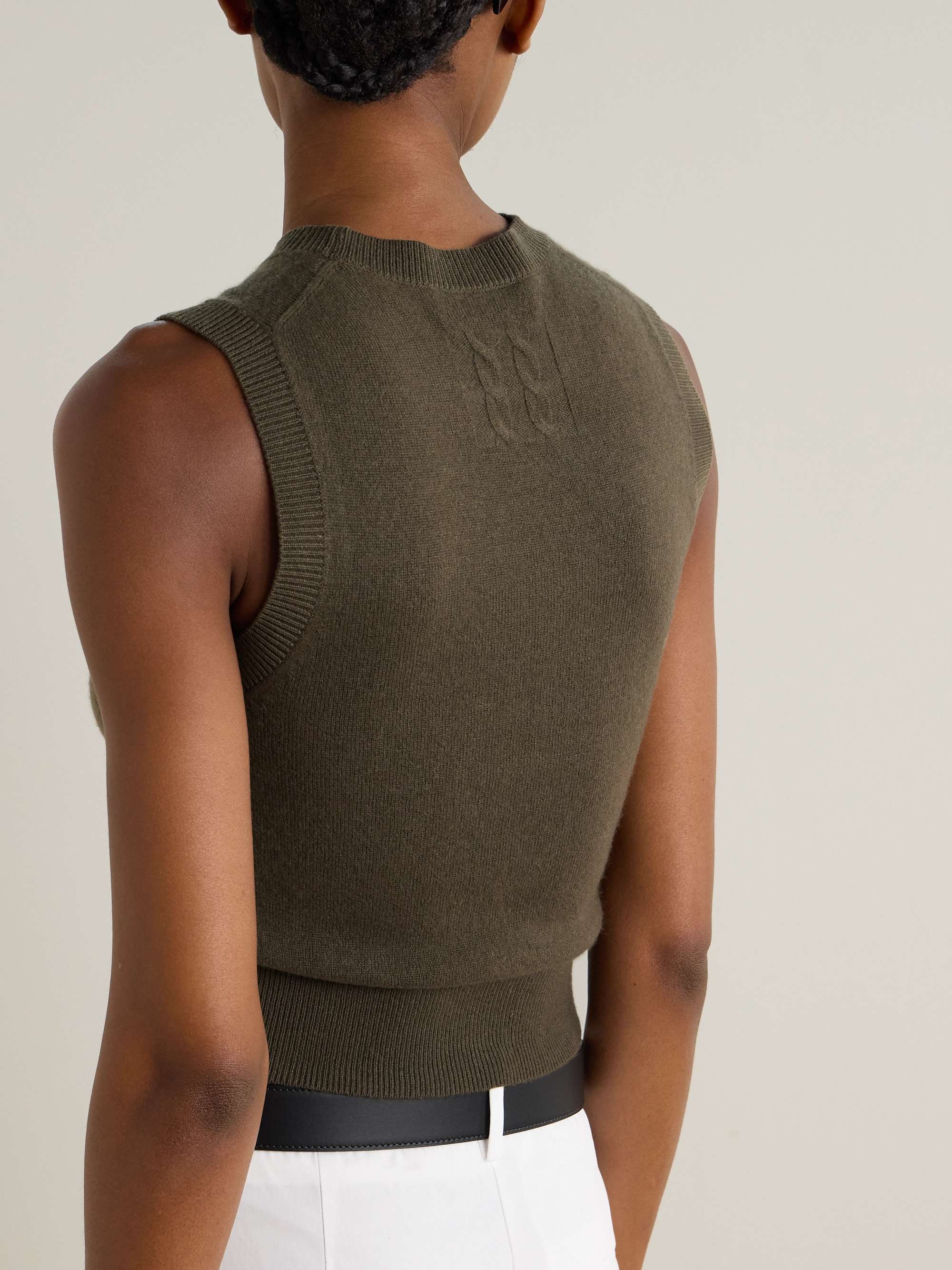 NILI LOTAN May cropped cashmere tank