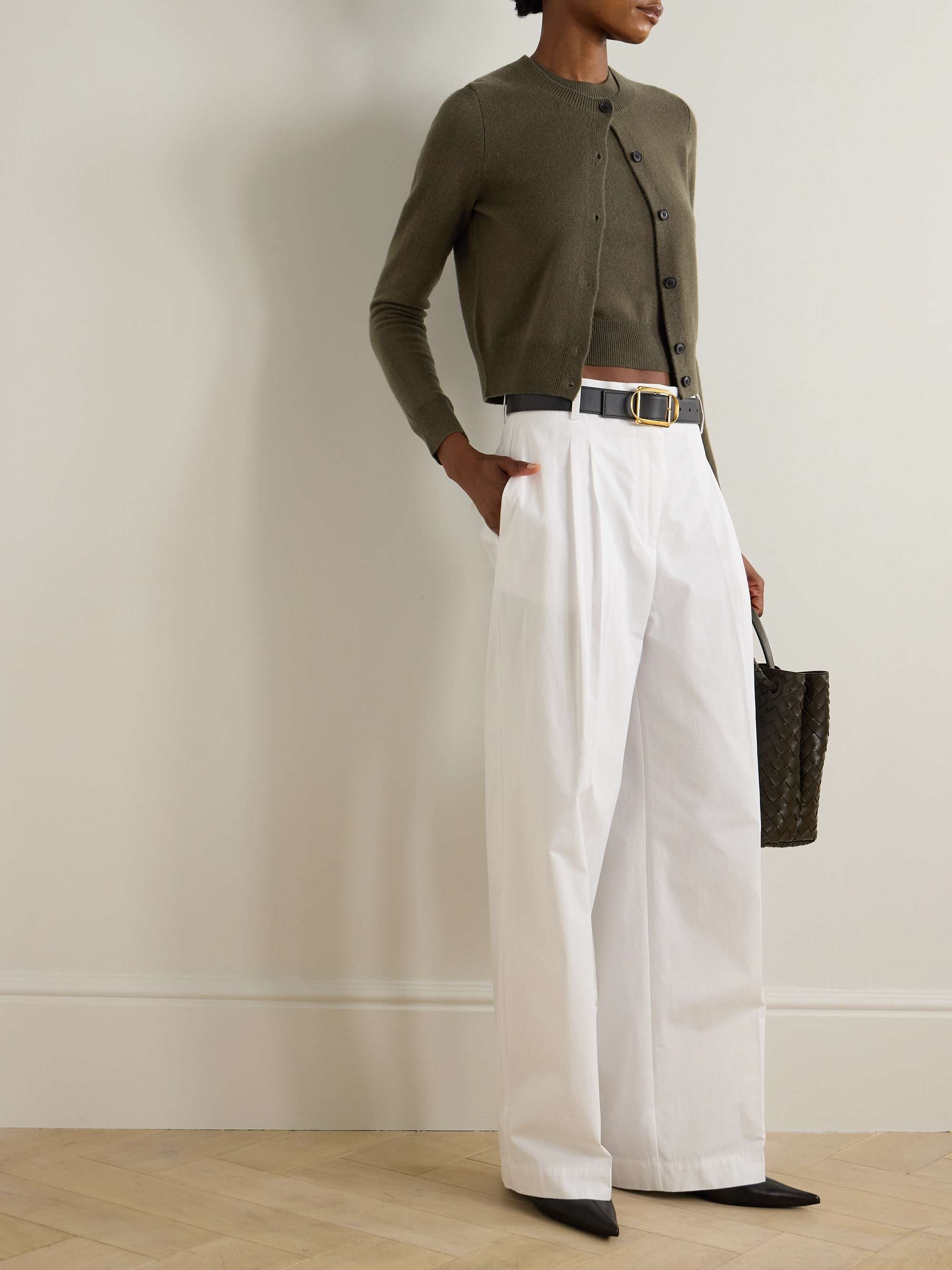 NILI LOTAN May cropped cashmere tank