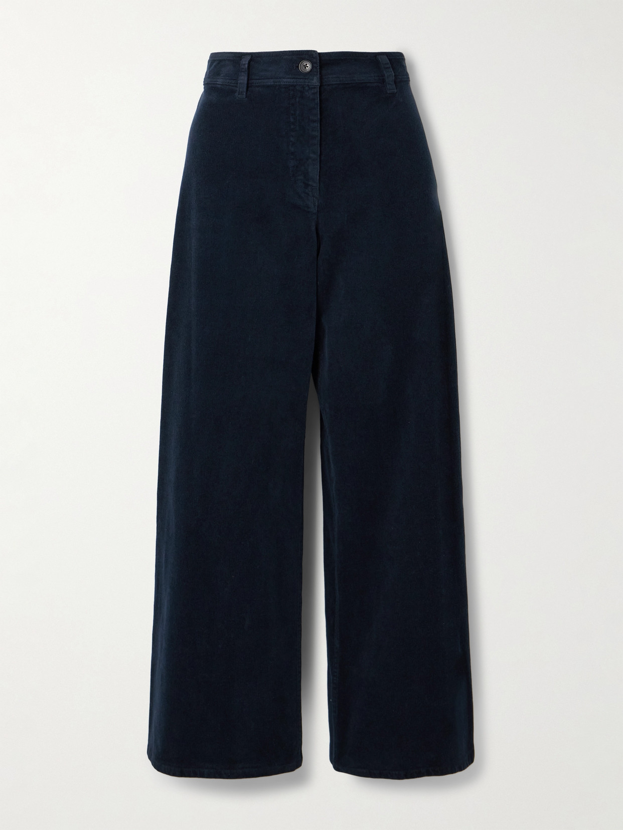 Nili Lotan Megan Cotton-blend Corduroy Wide-leg Pants In Blue