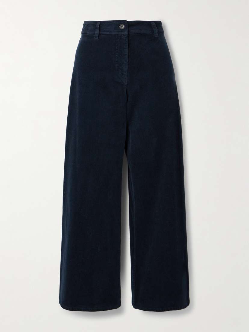 Nili Lotan Megan Cotton-blend Corduroy Wide-leg Pants