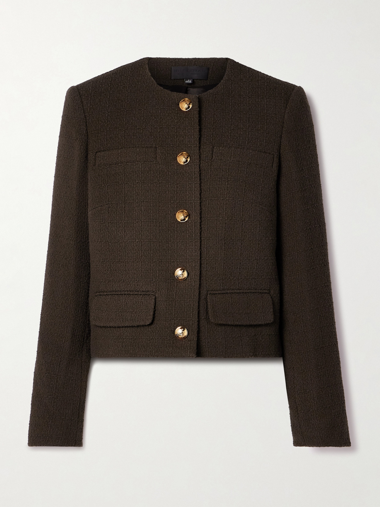 Nili Lotan - Paige Cotton-blend Tweed Jacket - Brown