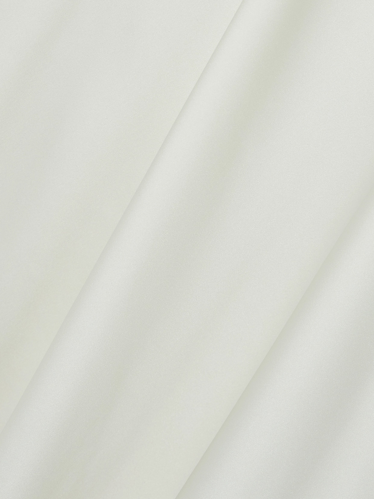 Norma Kamali Strapless Satin Gown In White