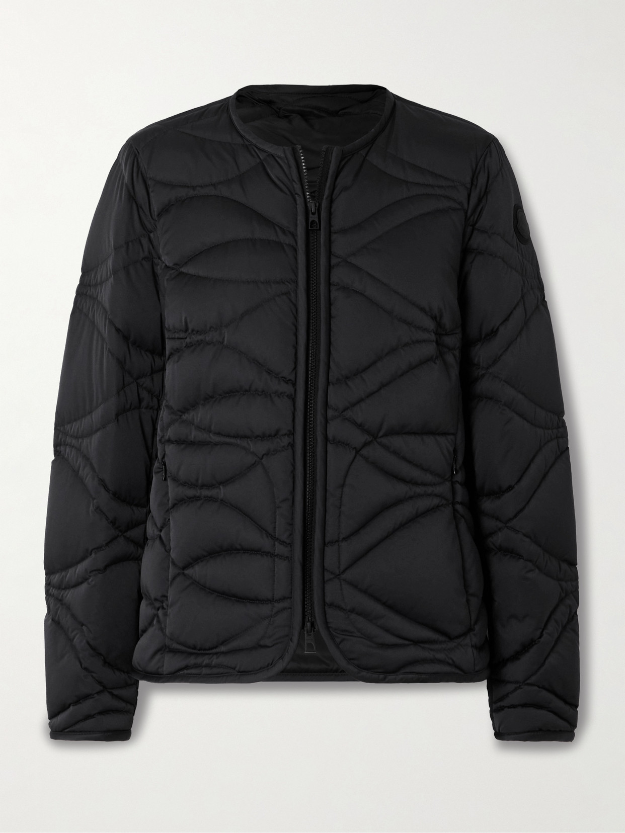 Moncler - Pyrope Appliquéd Quilted Shell Down Jacket - Black