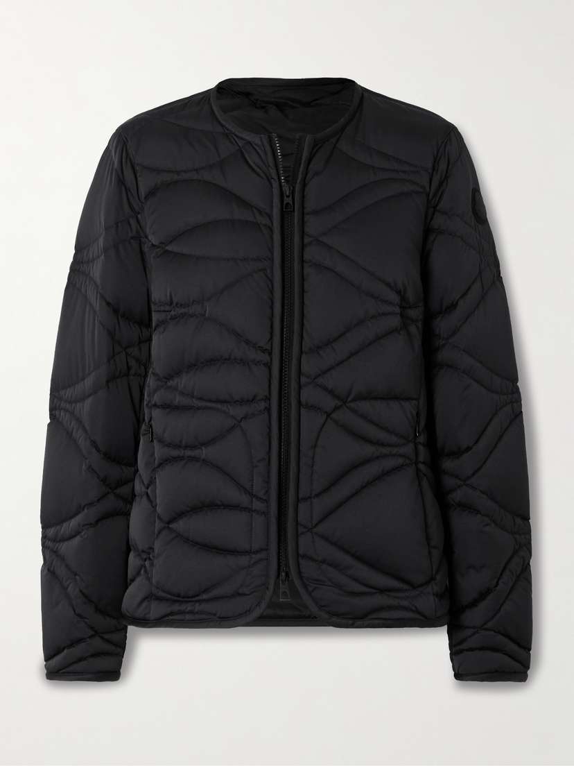 Moncler Pyrope Appliquéd Quilted Shell Down Jacket