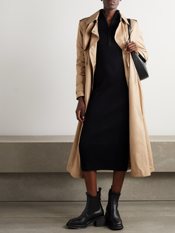 Moncler Ribbed-knit midi dress