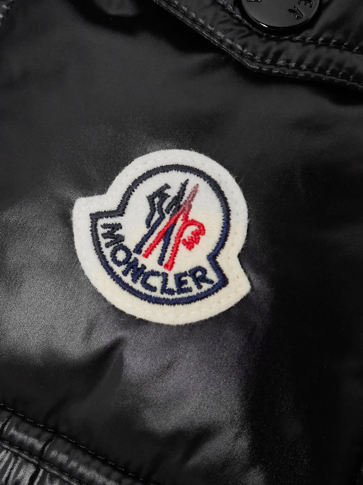 Moncler Maire Hooded Quilted Glossed-shell Down Jacket In Black