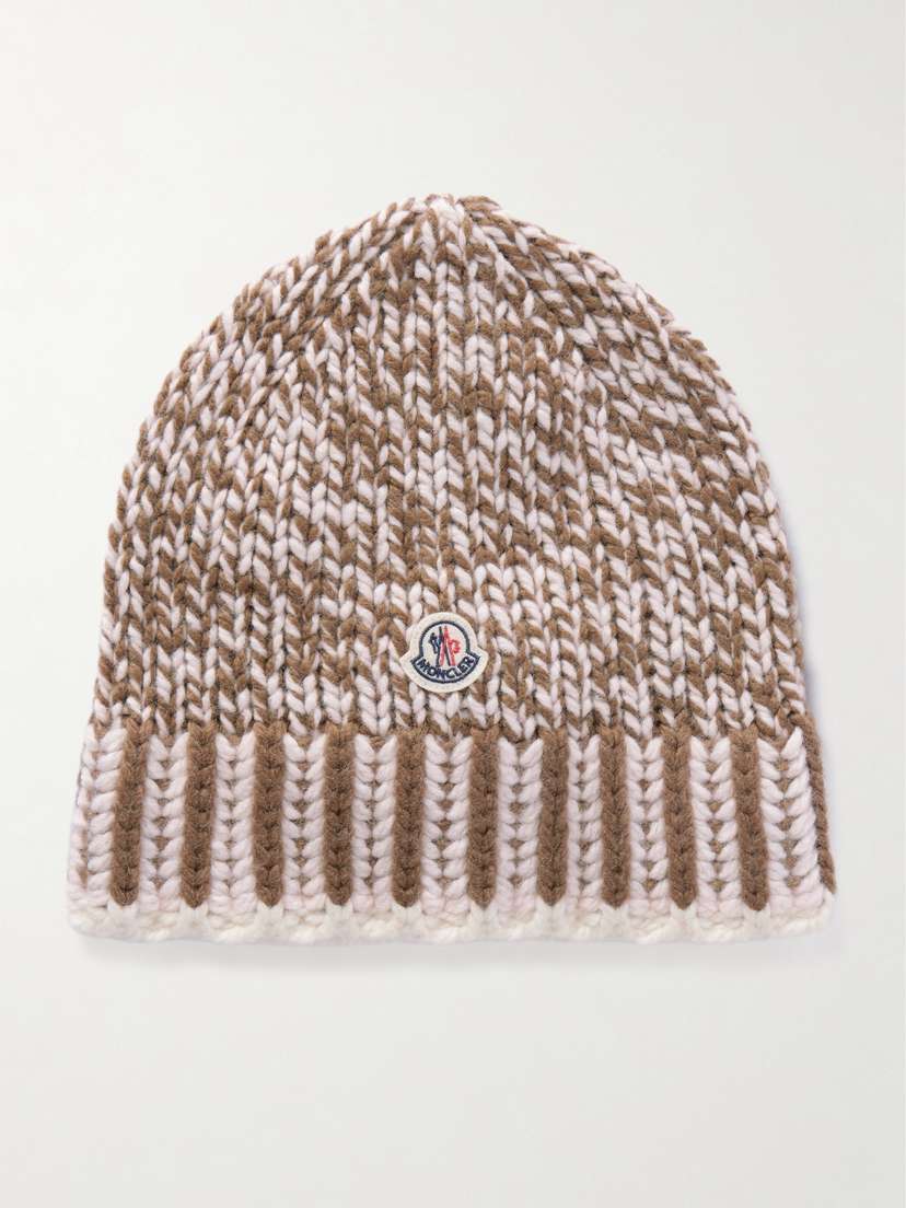 Moncler Ribbed Wool-blend Beanie