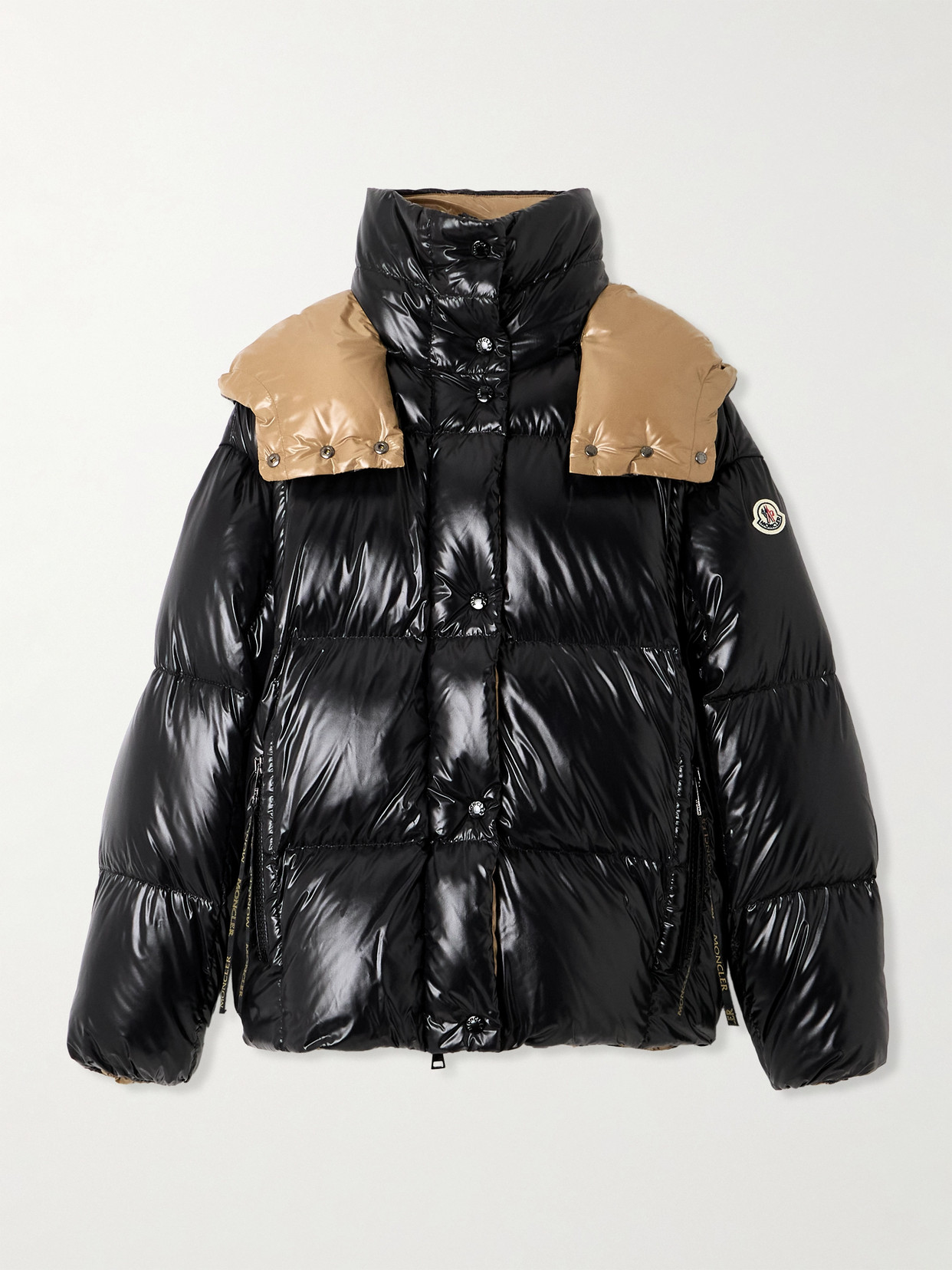 Moncler - Parana Logo-appliquéd Quilted Shell Hooded Down Jacket - Black