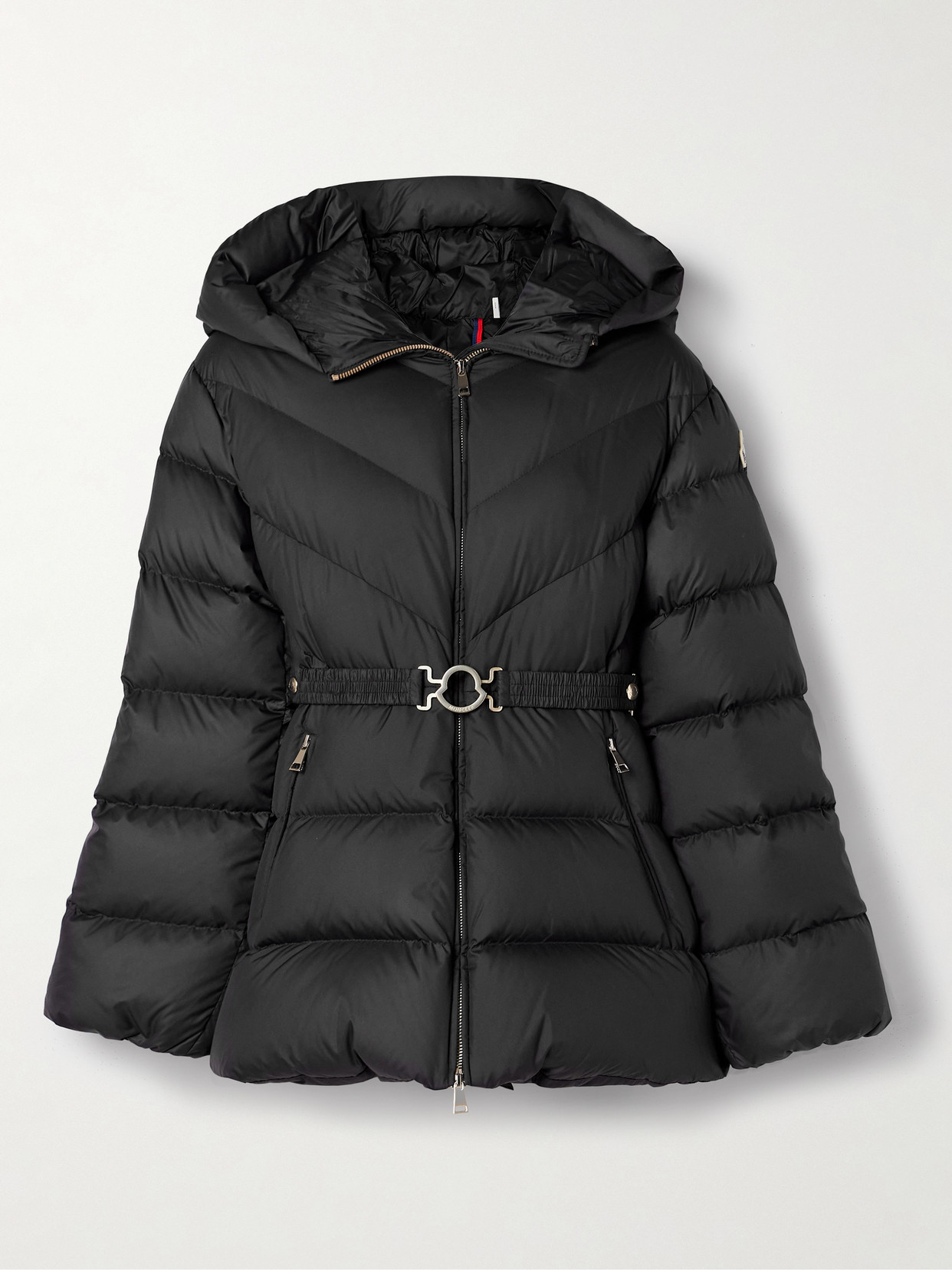 Moncler Brosse Tech Down Jacket In Black
