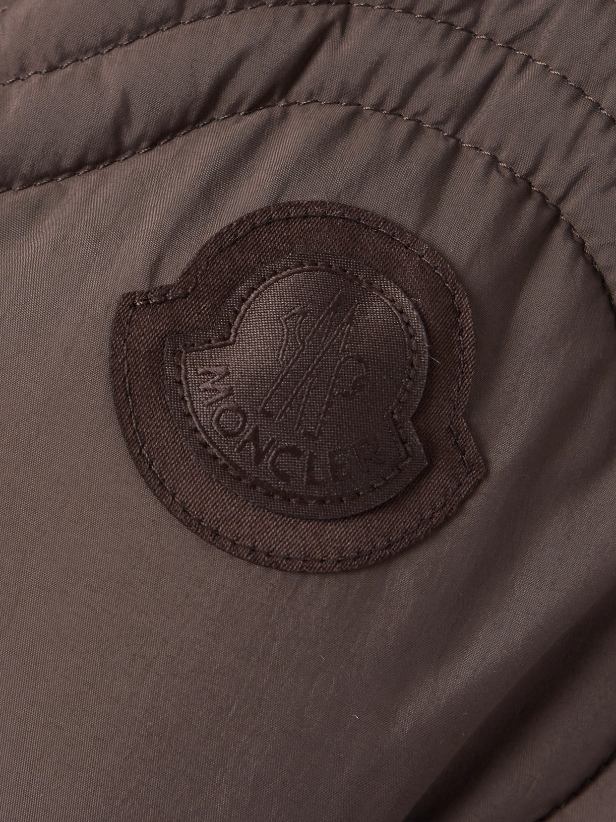 Moncler Beryl Quilted Shell Down Jacket In Brown
