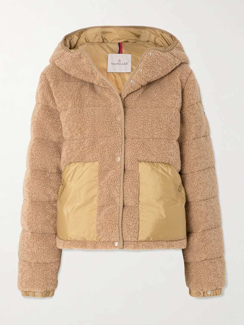 Moncler Audrieu Shell-trimmed Fleece Jacket