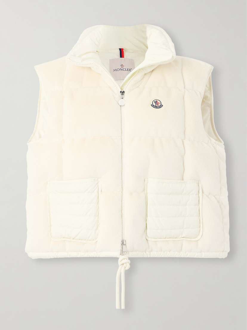 Moncler Arquest Padded Quilted Faux Fur And Shell Down Gilet
