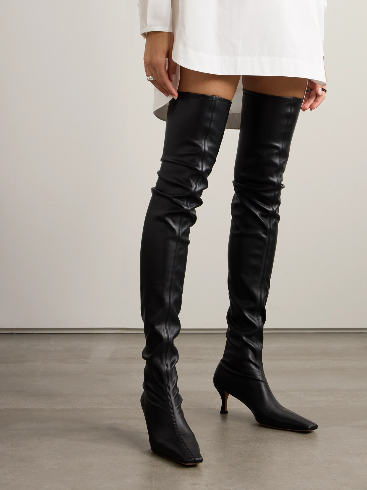 PROENZA SCHOULER OVER-THE-KNEE LEATHER BOOTS