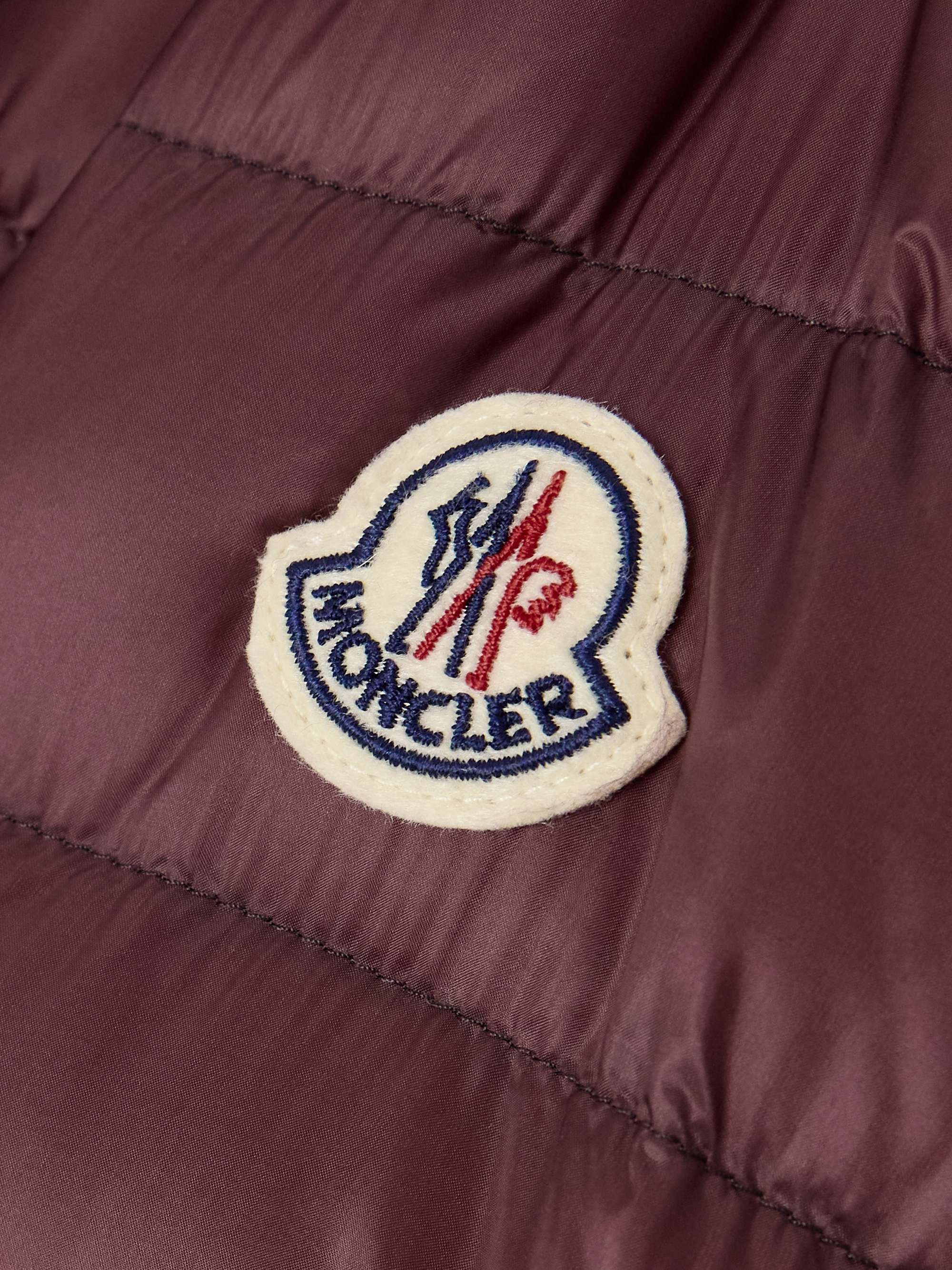 MONCLER Piumino trapuntato in shell Lans