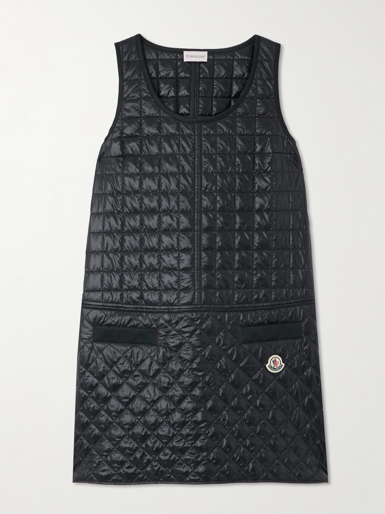 Moncler - Padded Shell Mini Dress - Black
