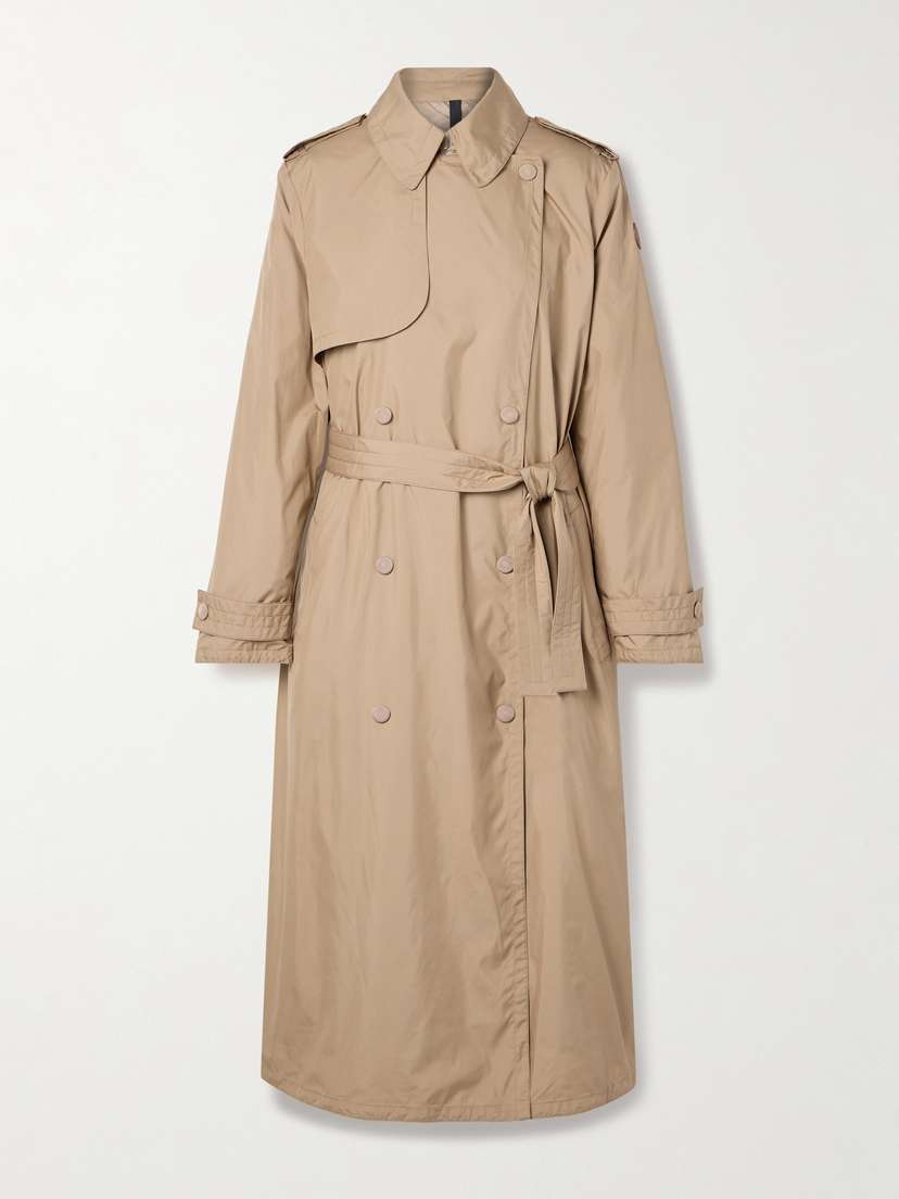 Moncler Barbentane Belted Double-breasted Padded Shell Down Trench Coat