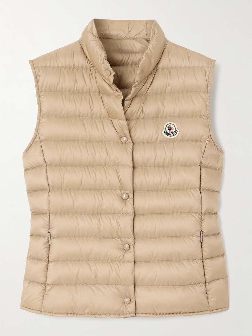 Moncler Liane Quilted Appliquéd Shell Down Vest