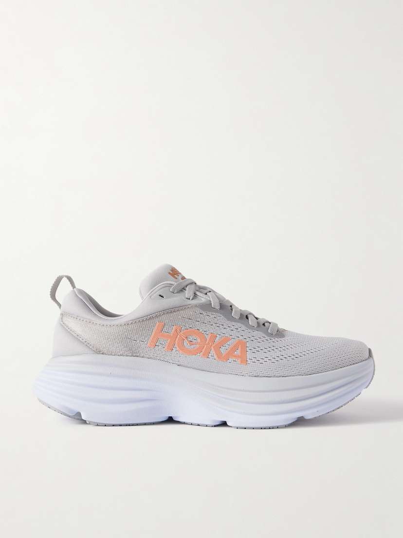 Hoka Bondi 8 Rubber-trimmed Mesh Sneakers