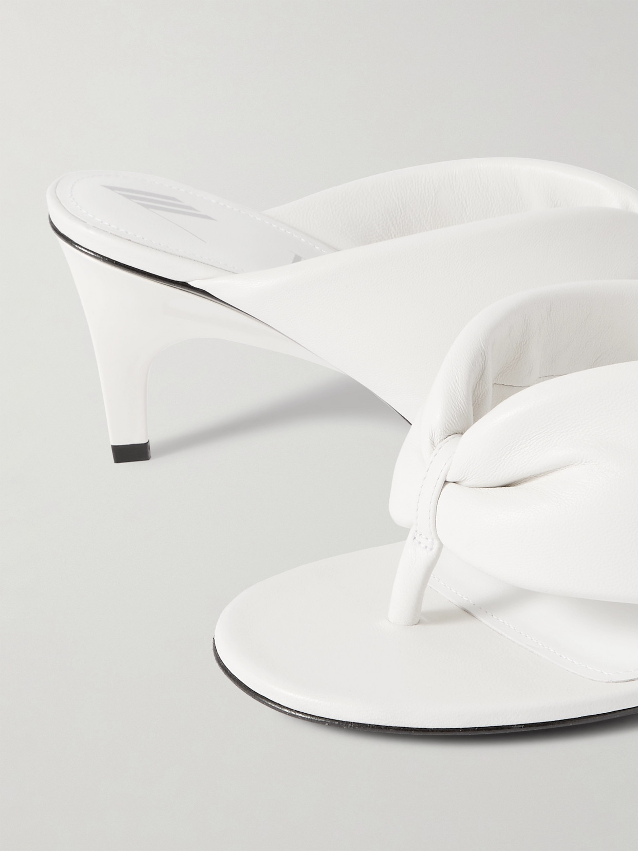 ATTICO REM PADDED LEATHER MULES