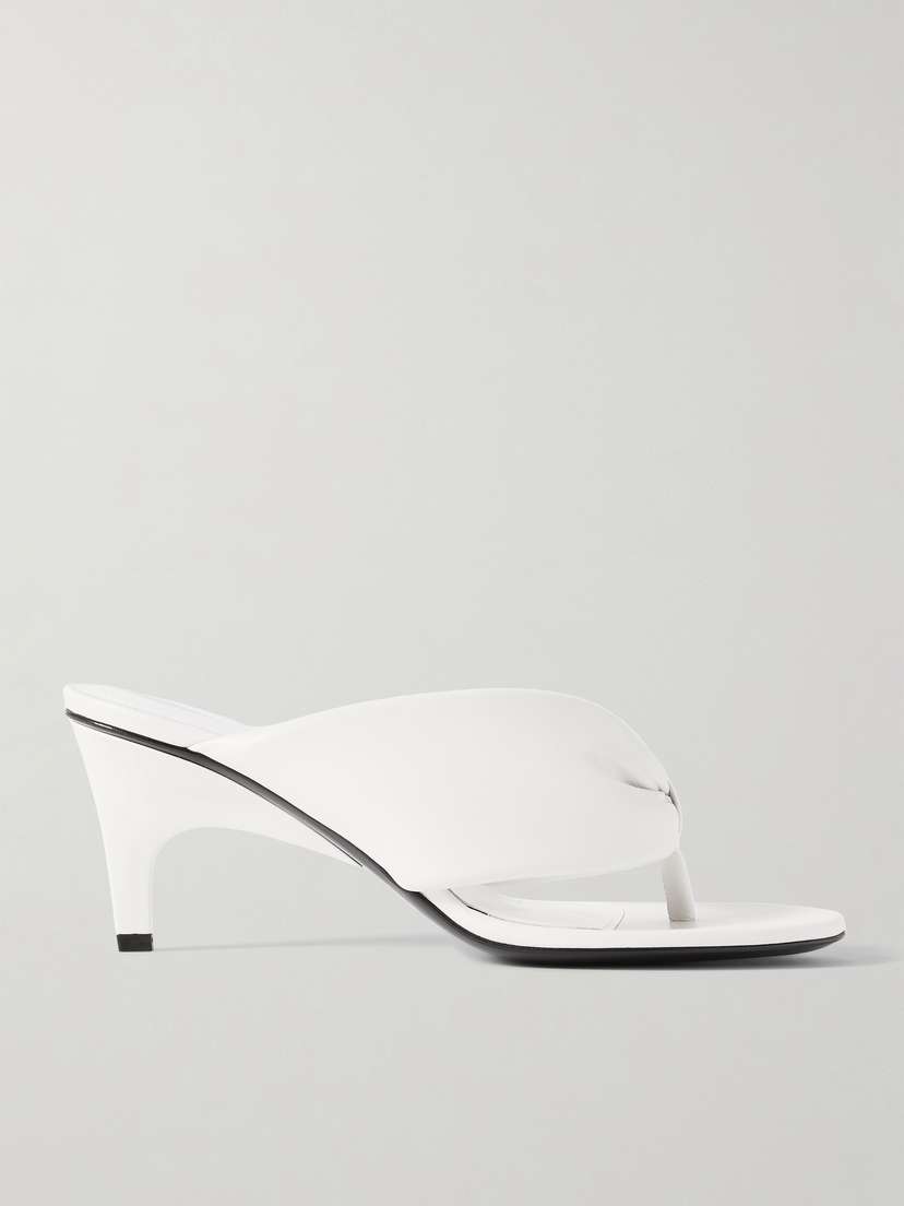 The Attico Rem Padded Leather Mules