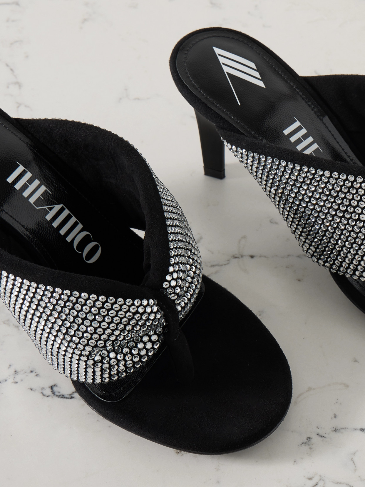 Attico Sandalo ''rem'' Black E Silver In Unknown