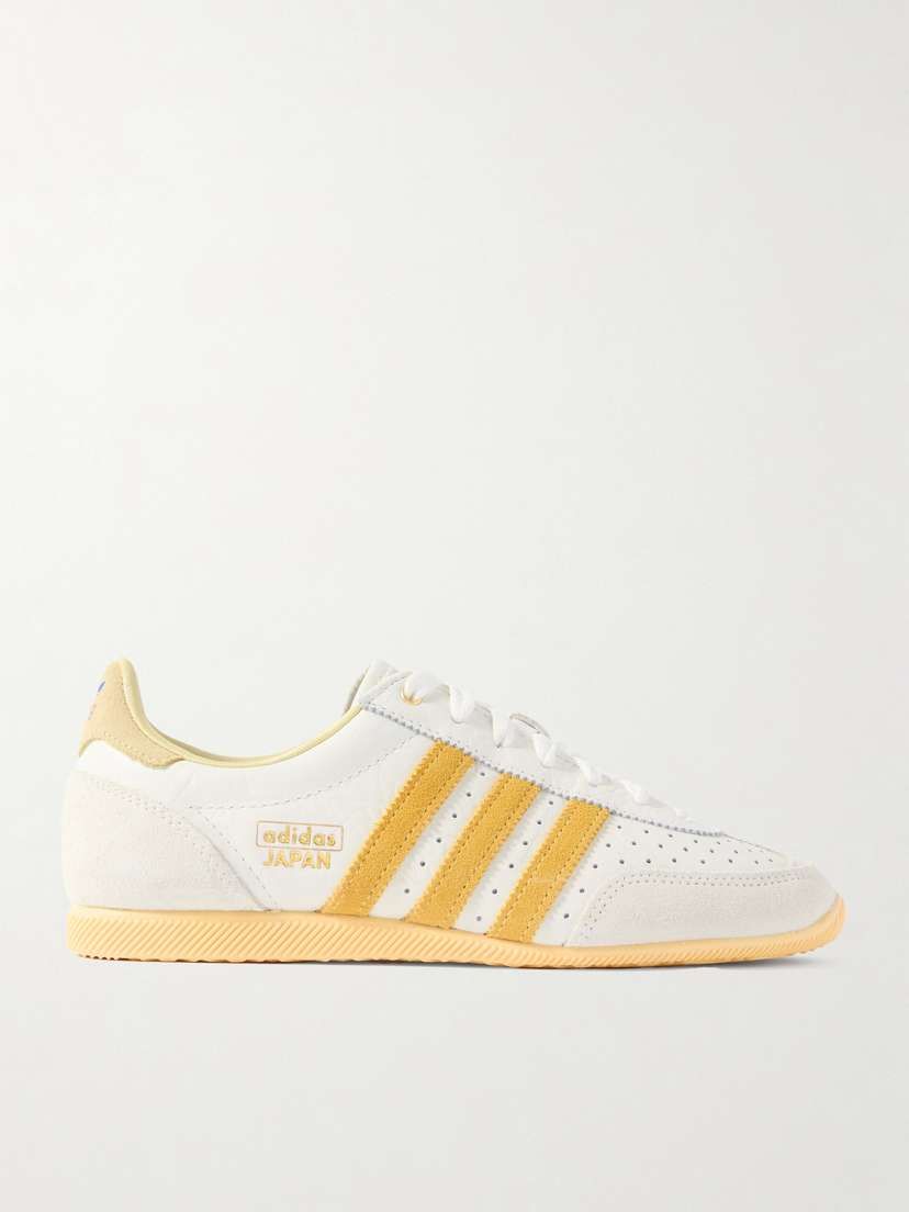 adidas Originals Country Japan Nubuck-trimmed Leather Sneakers