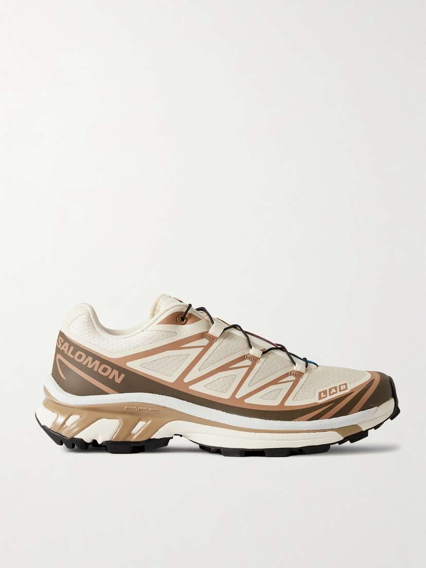 Salomon Xt-6 Rubber-trimmed Mesh Sneakers - UK 9