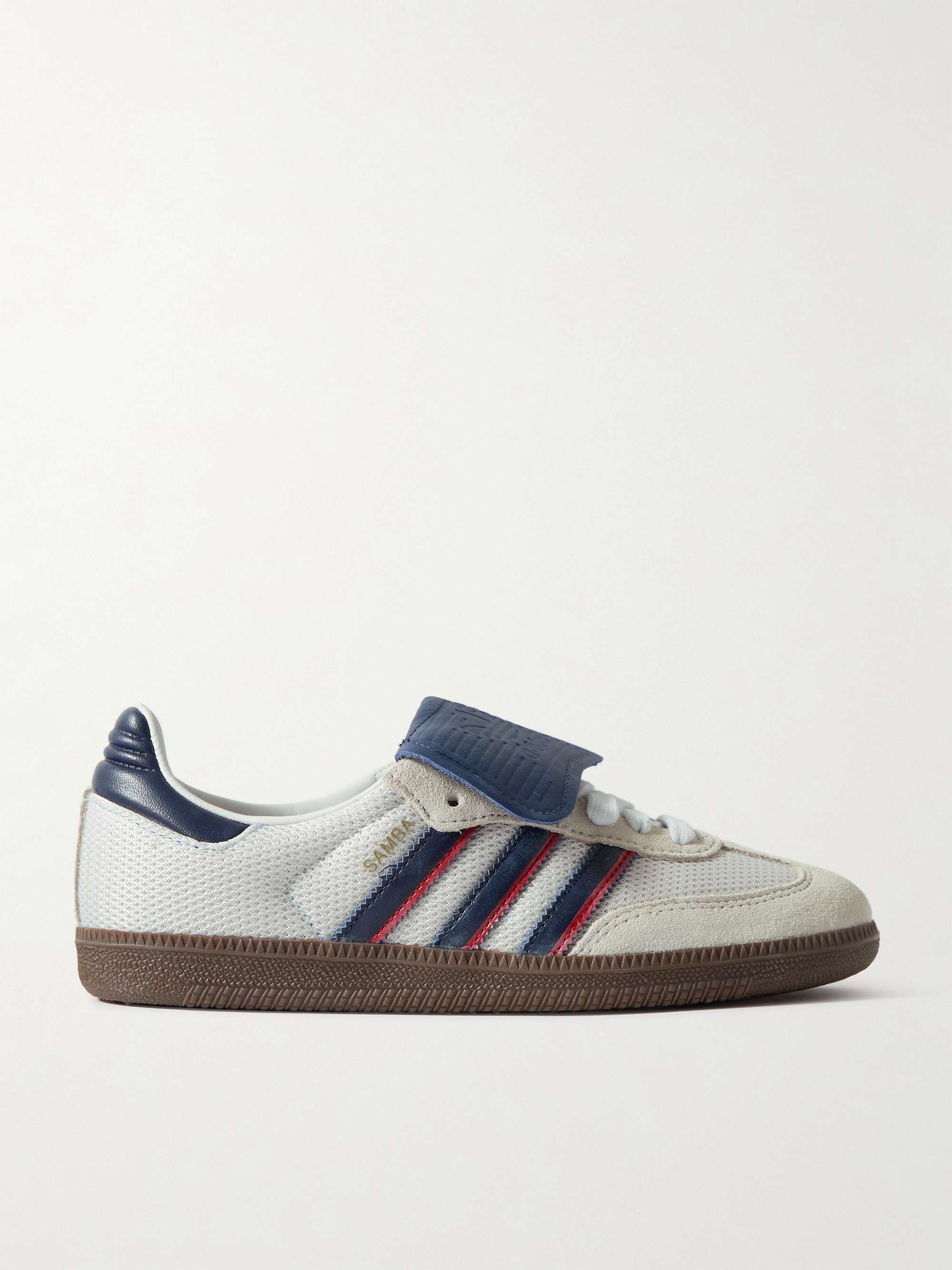 Samba OG mesh suede and leather sneakers white UK 3.5