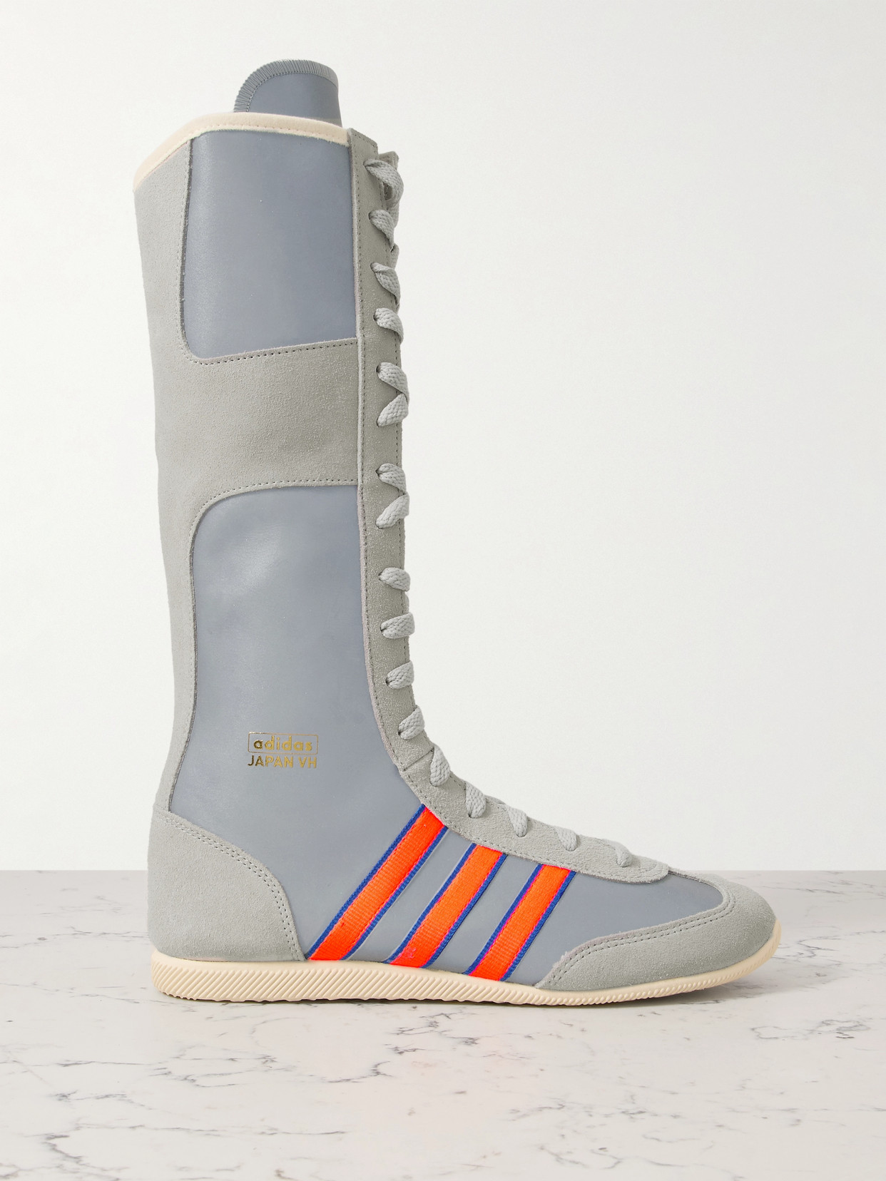 Adidas Originals Japan Vh Webbing And Suede-trimmed Reflective Nylon Sneakers In Silver