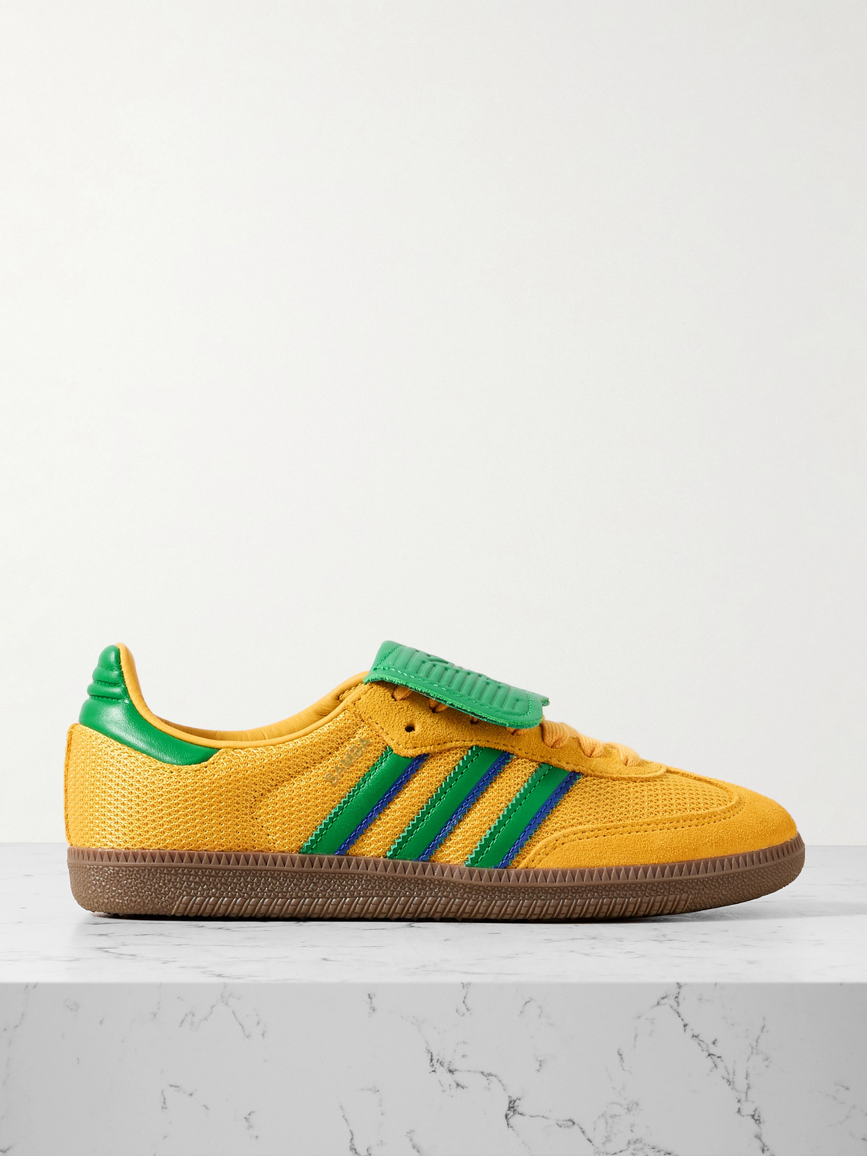 ADIDAS ORIGINALS SAMBA OG MESH, SUEDE AND LEATHER SNEAKERS