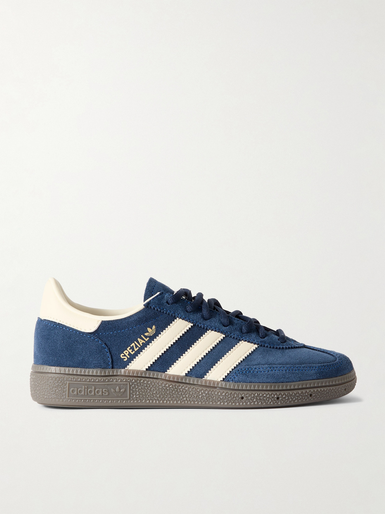 adidas Originals - Handball Spezial Leather-trimmed Suede Sneakers - Navy