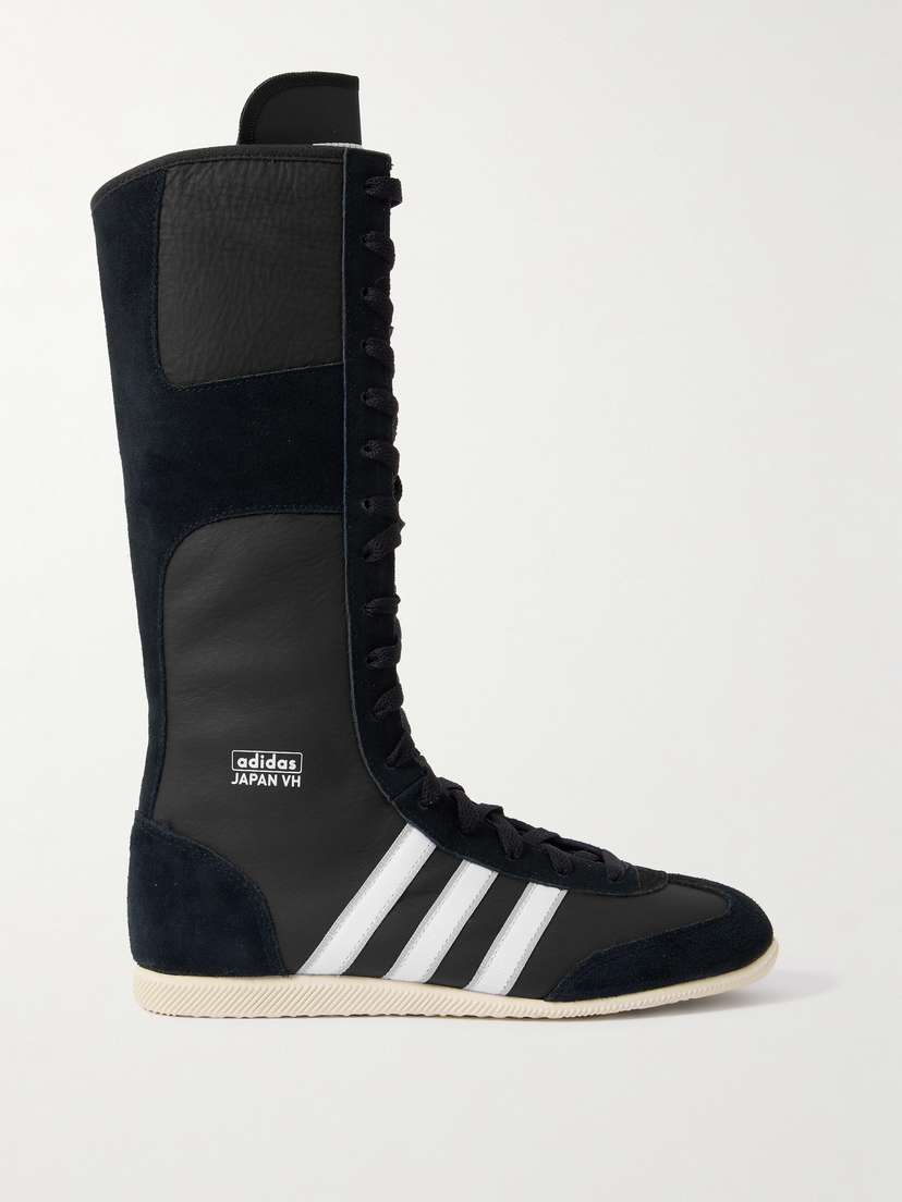 adidas Originals Japan Vh Webbing And Suede-trimmed Leather Sneakers - UK 9
