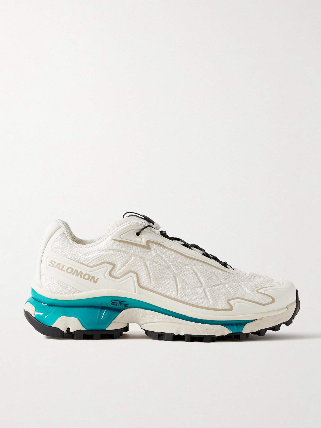 Salomon Xt-slate Rubber-trimmed Mesh Sneakers In White