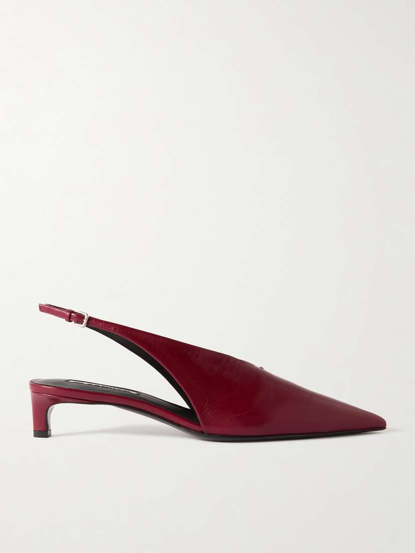 Jil Sander Leather Slingback Pumps