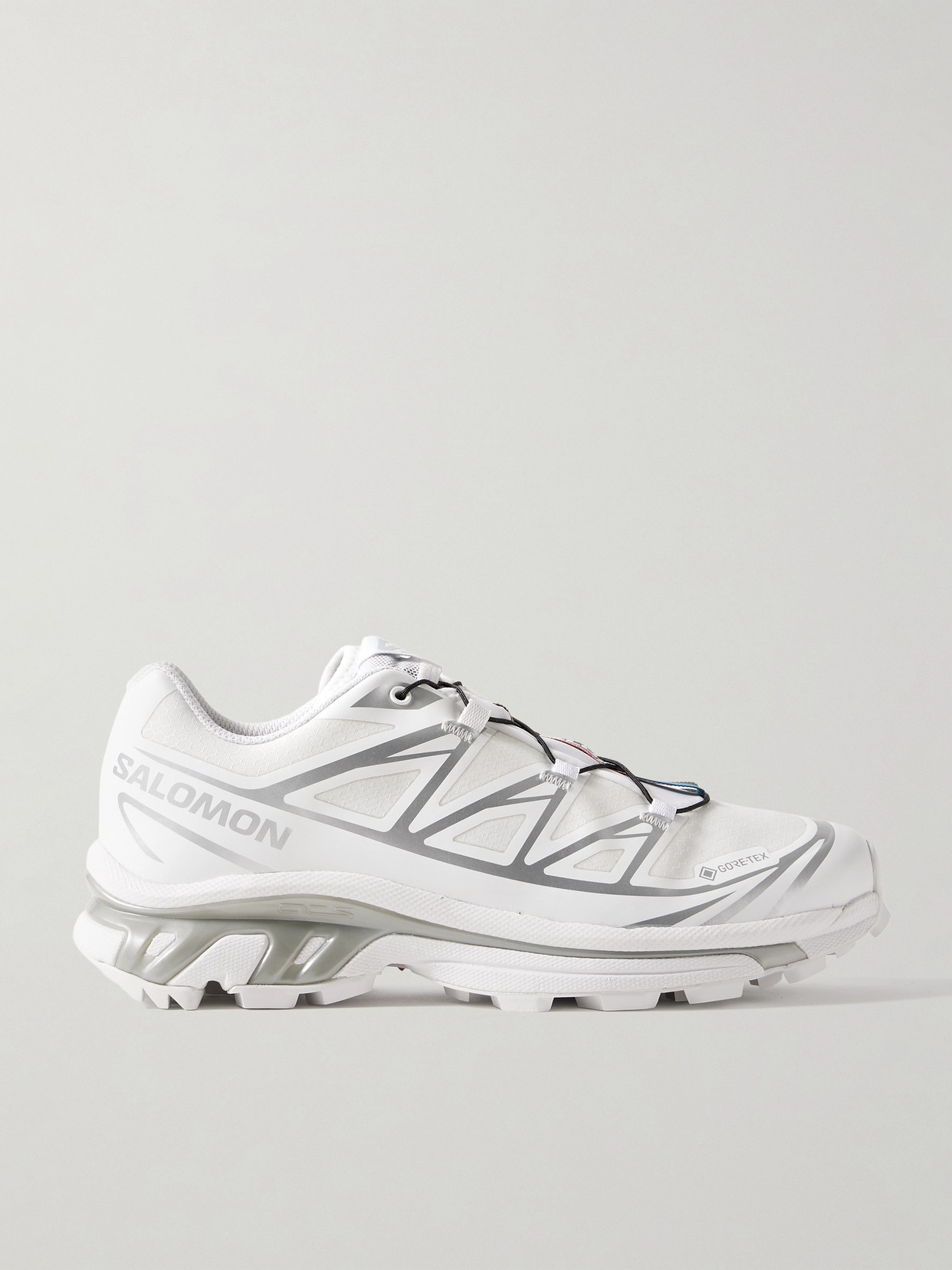 Salomon - Xt-6 Gore-tex Rubber-trimmed Mesh Sneakers - White