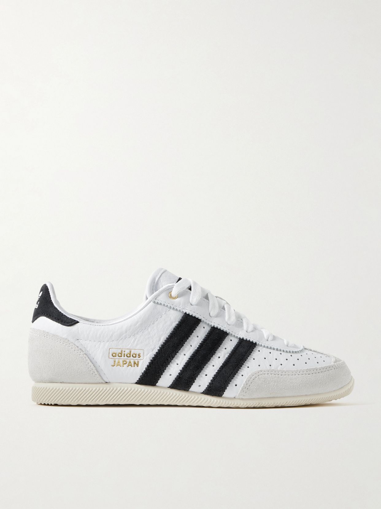 Japan suede and textured-leather sneakers