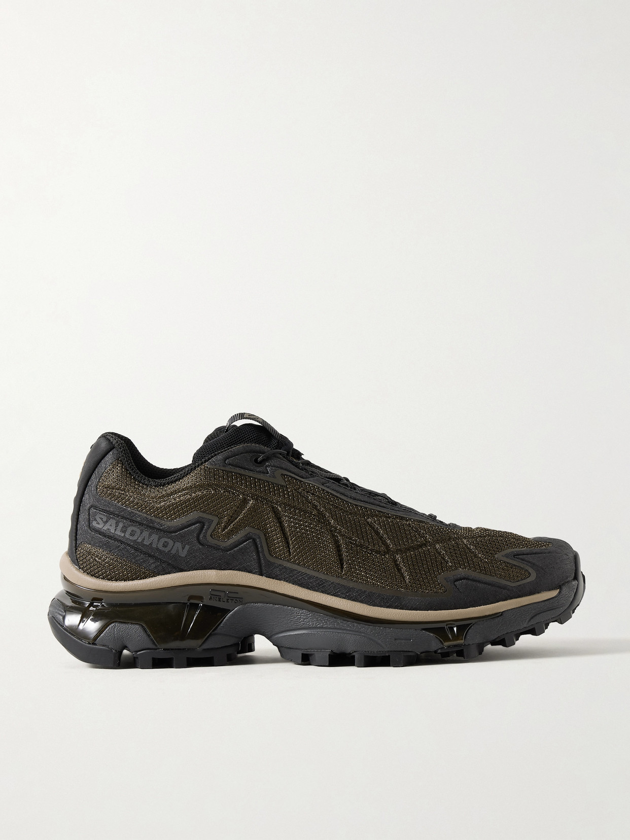 Salomon - Xt-slate Rubber-trimmed Mesh Sneakers - Brown