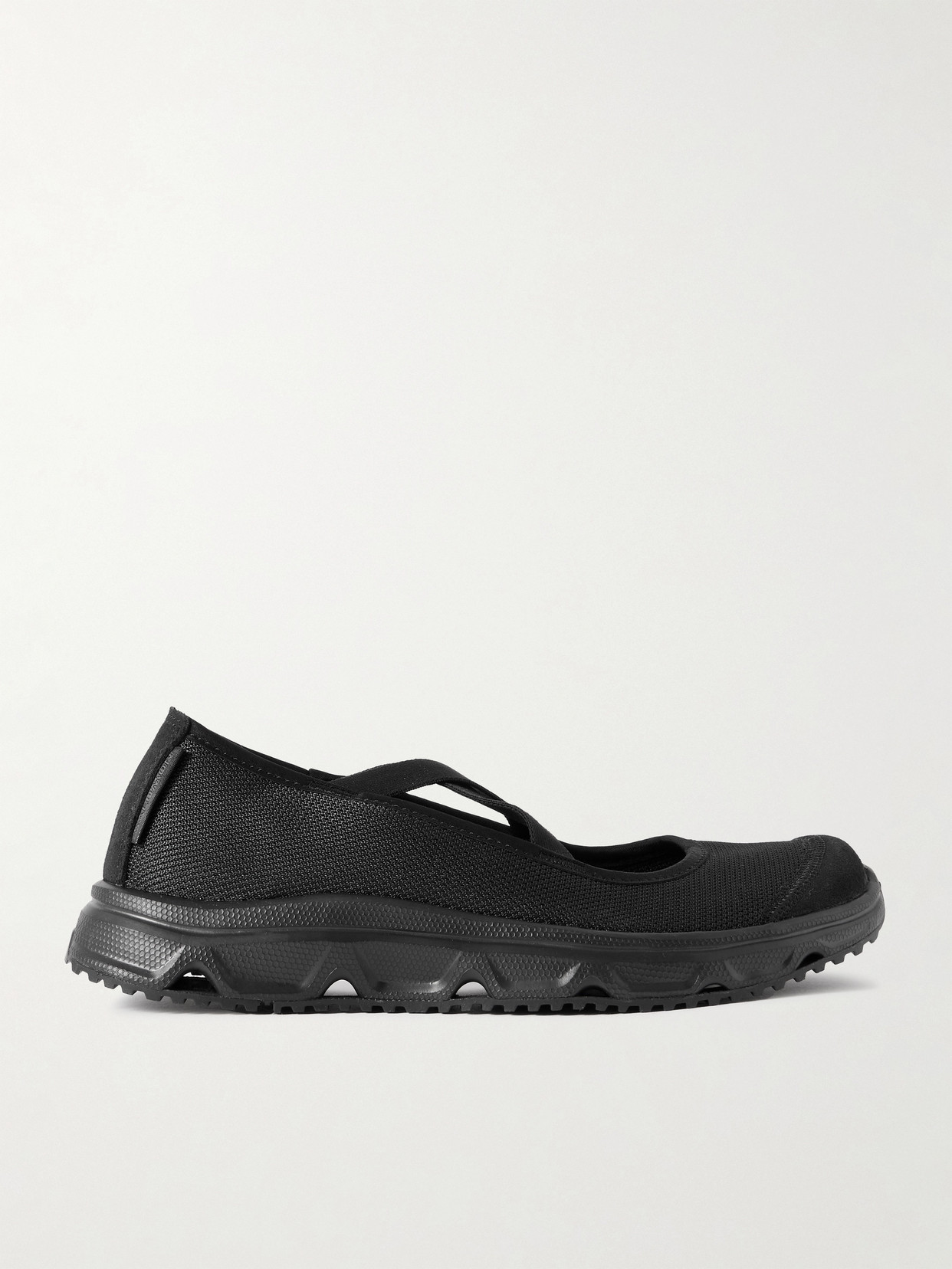 Salomon - + Sandy Liang Rx Mj Suede-trimmed Mesh Sandals - Black