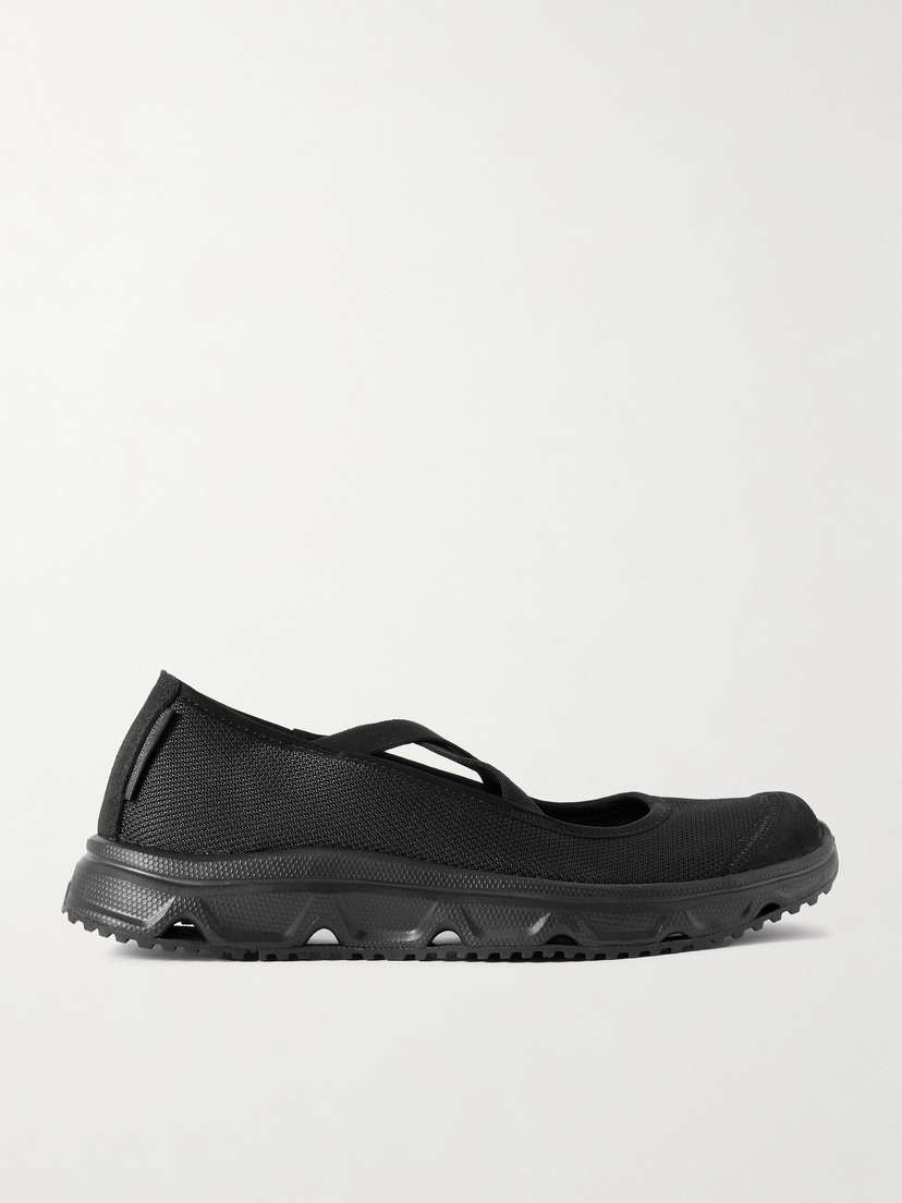 Salomon + Sandy Liang Rx Mj Suede-trimmed Mesh Sandals