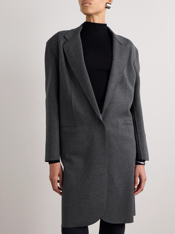 Norma Kamali Oversized cotton-blend blazer