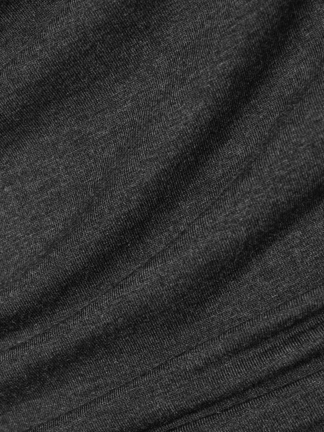 Norma Kamali Diana One-shoulder Ruched Stretch-jersey Top In Gray