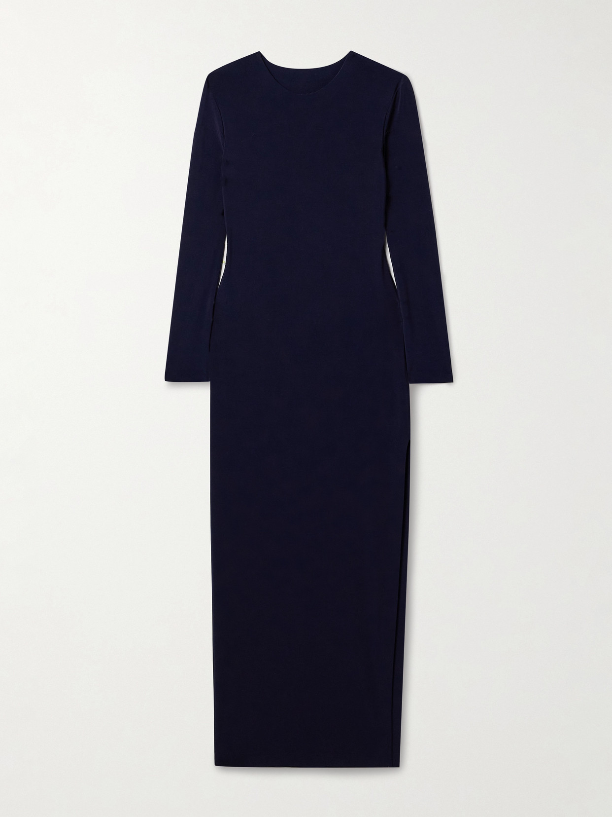 Norma Kamali Stretch-jersey Gown In Blue