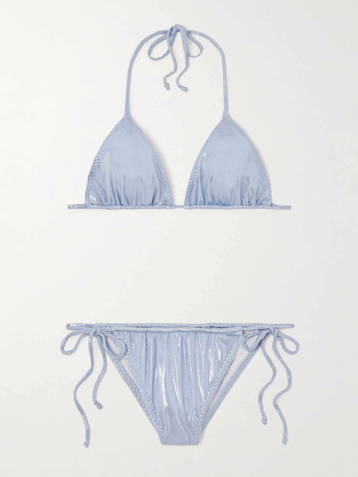 Norma Kamali - Metallic Bikini - Blue