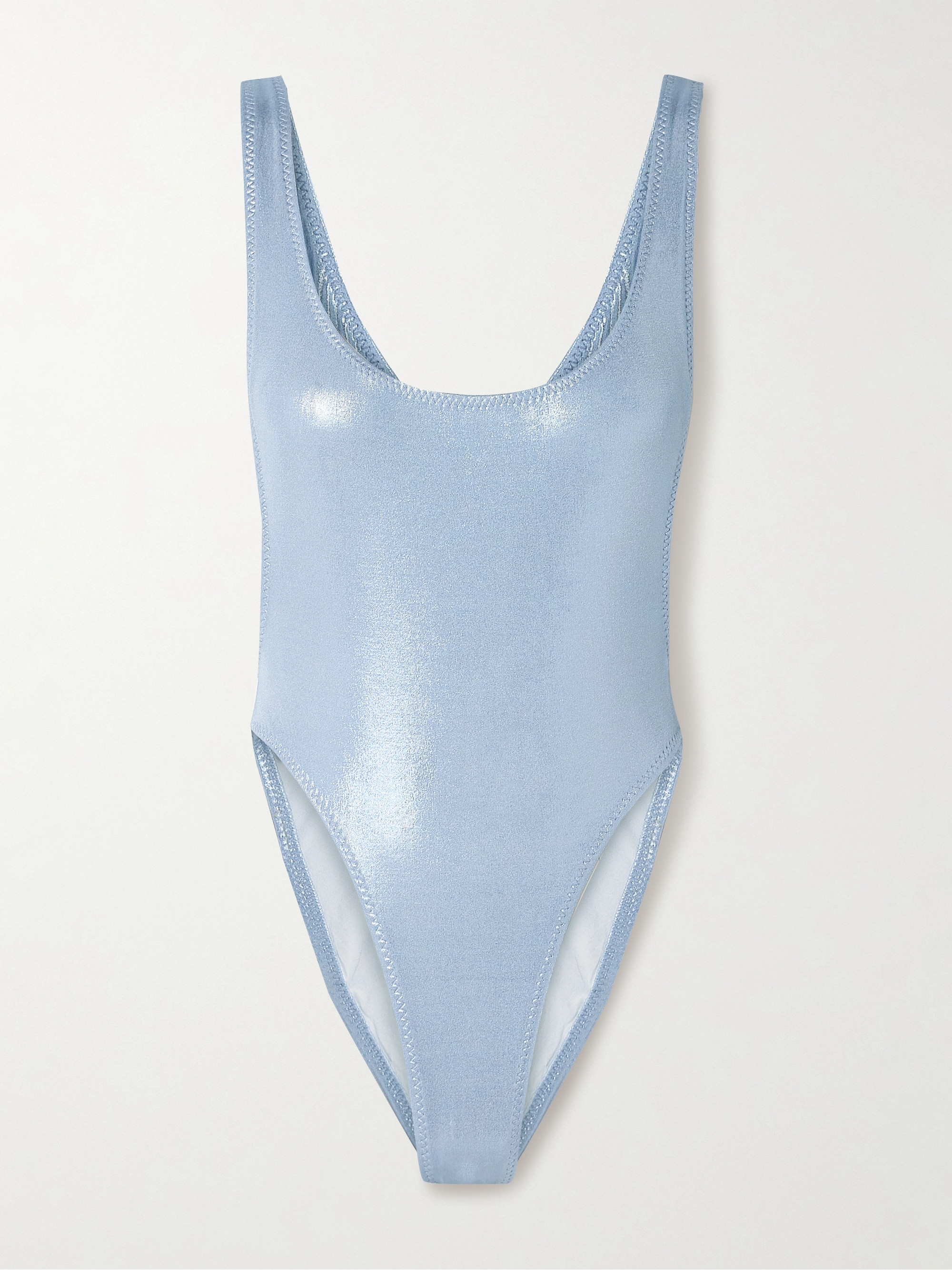 Norma Kamali Marissa lamé swimsuit thumbnail
